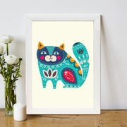 Quadro Decorativo MDF Emoldurado - Arte Multicolor 24x29cm com Moldura de Madeira 2cm