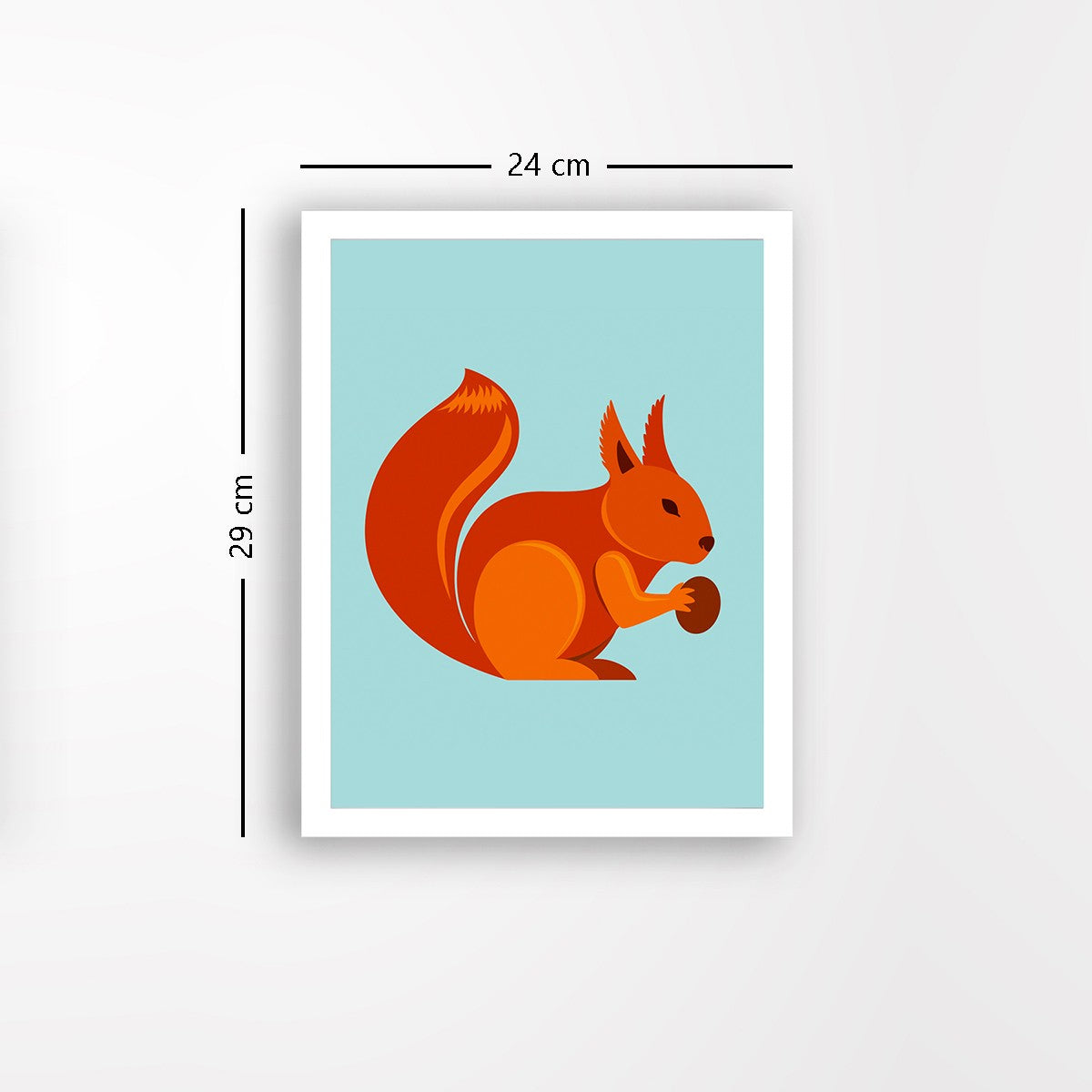 Quadro Decorativo MDF Emoldurado - Arte Multicolor 24x29cm com Moldura de Madeira 2cm