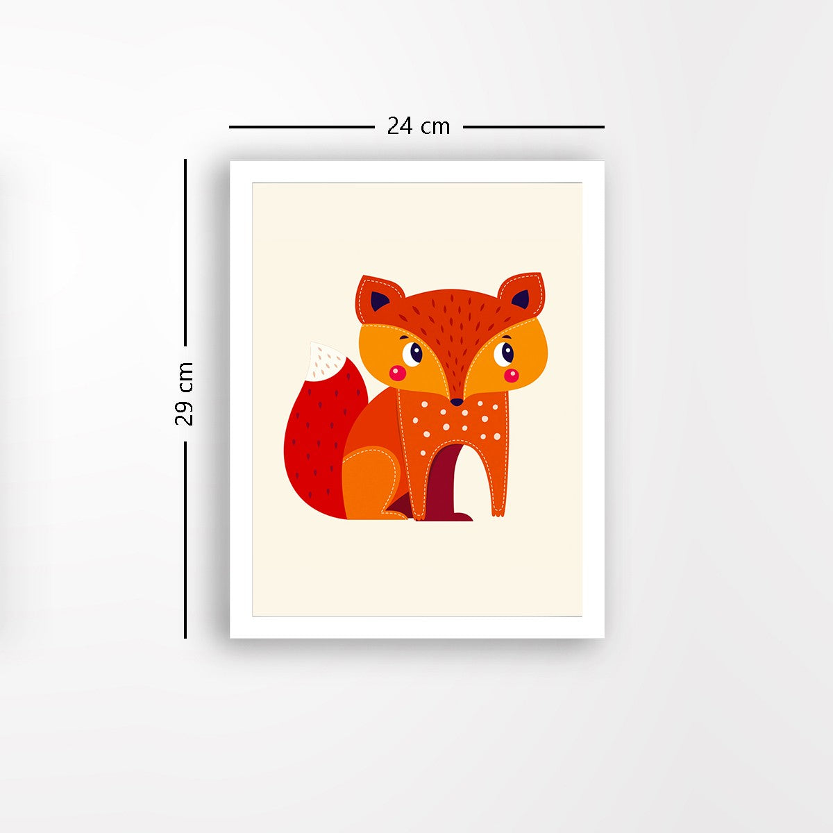 Quadro Decorativo MDF Emoldurado - Arte Multicolor 24x29cm com Moldura de Madeira 2cm