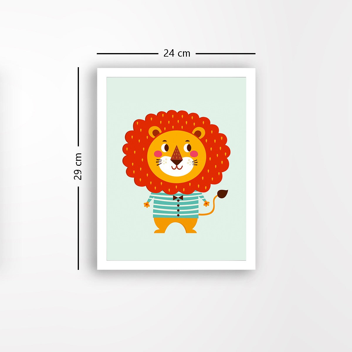 Quadro Decorativo MDF Emoldurado - Arte Multicolor 24x29cm com Moldura de Madeira 2cm