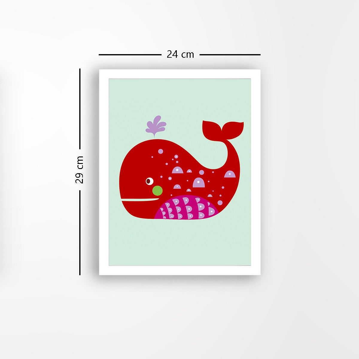 Quadro Decorativo MDF Emoldurado - Arte Multicolor 24x29cm com Moldura de Madeira 2cm