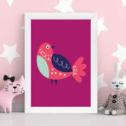 Quadro Decorativo MDF Emoldurado - Arte Multicolor 24x29cm com Moldura de Madeira 2cm