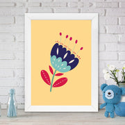 Quadro Decorativo MDF Emoldurado - Arte Multicolor 24x29cm com Moldura de Madeira 2cm