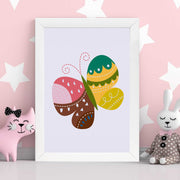 Quadro Decorativo MDF Emoldurado - Arte Multicolor 24x29cm com Moldura de Madeira 2cm