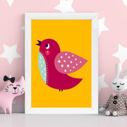 Quadro Decorativo MDF Emoldurado - Arte Multicolor 24x29cm com Moldura de Madeira 2cm