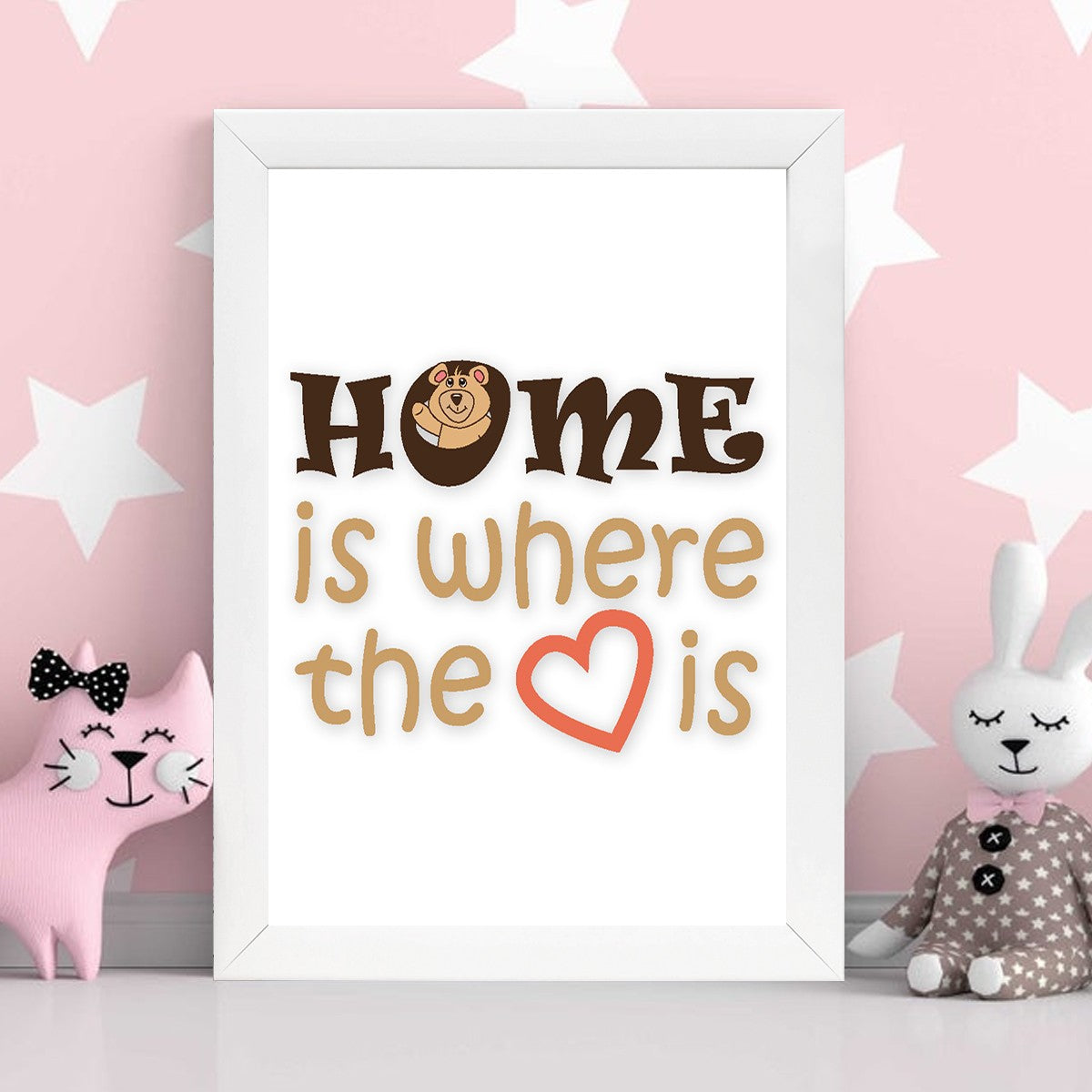 Quadro Decorativo MDF Emoldurado - Arte Multicolor 24x29cm com Moldura de Madeira 2cm