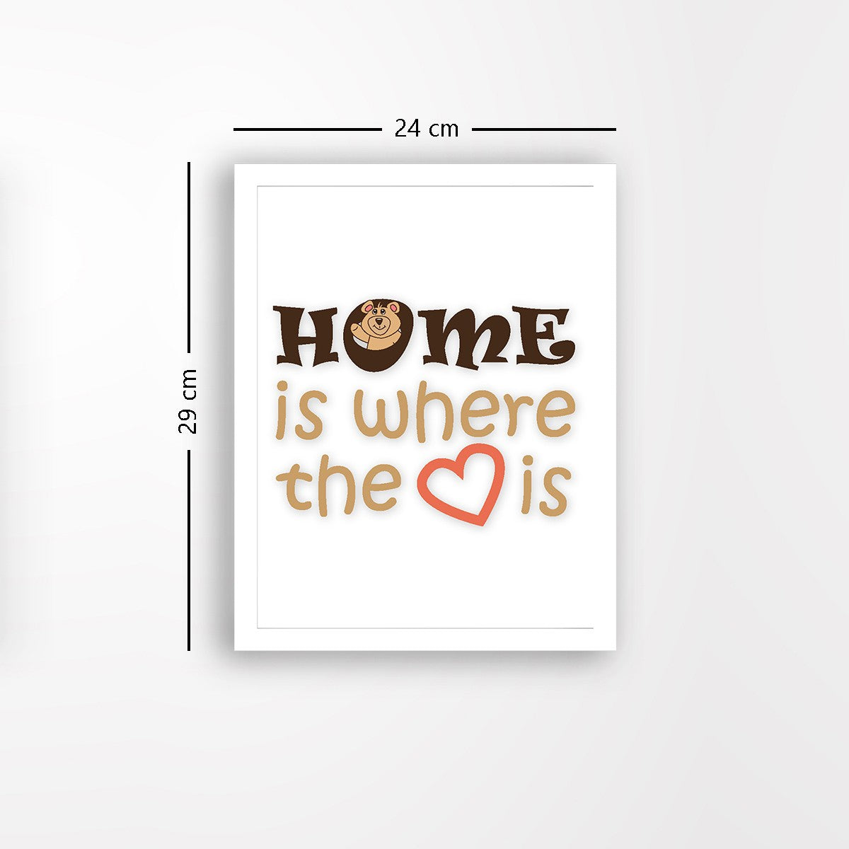 Quadro Decorativo MDF Emoldurado - Arte Multicolor 24x29cm com Moldura de Madeira 2cm