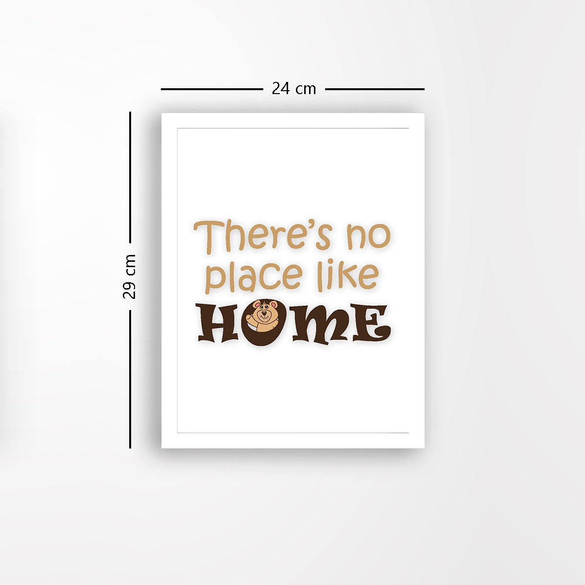 Quadro Decorativo MDF Emoldurado - Arte Multicolor 24x29cm com Moldura de Madeira 2cm