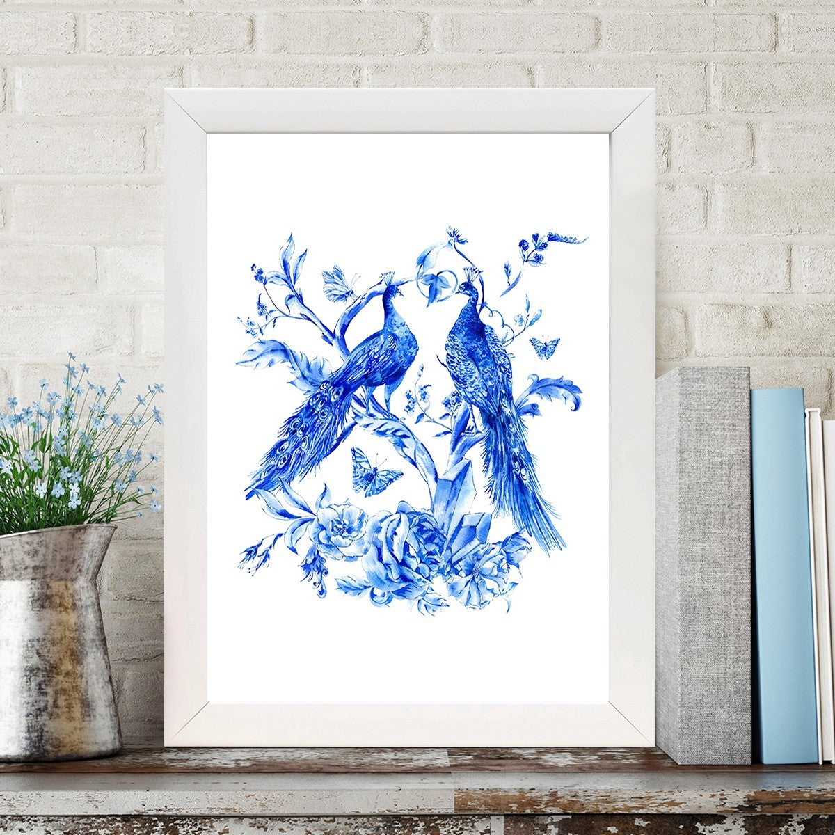 Quadro Decorativo MDF Emoldurado - Arte Multicolor 24x29cm com Moldura de Madeira 2cm