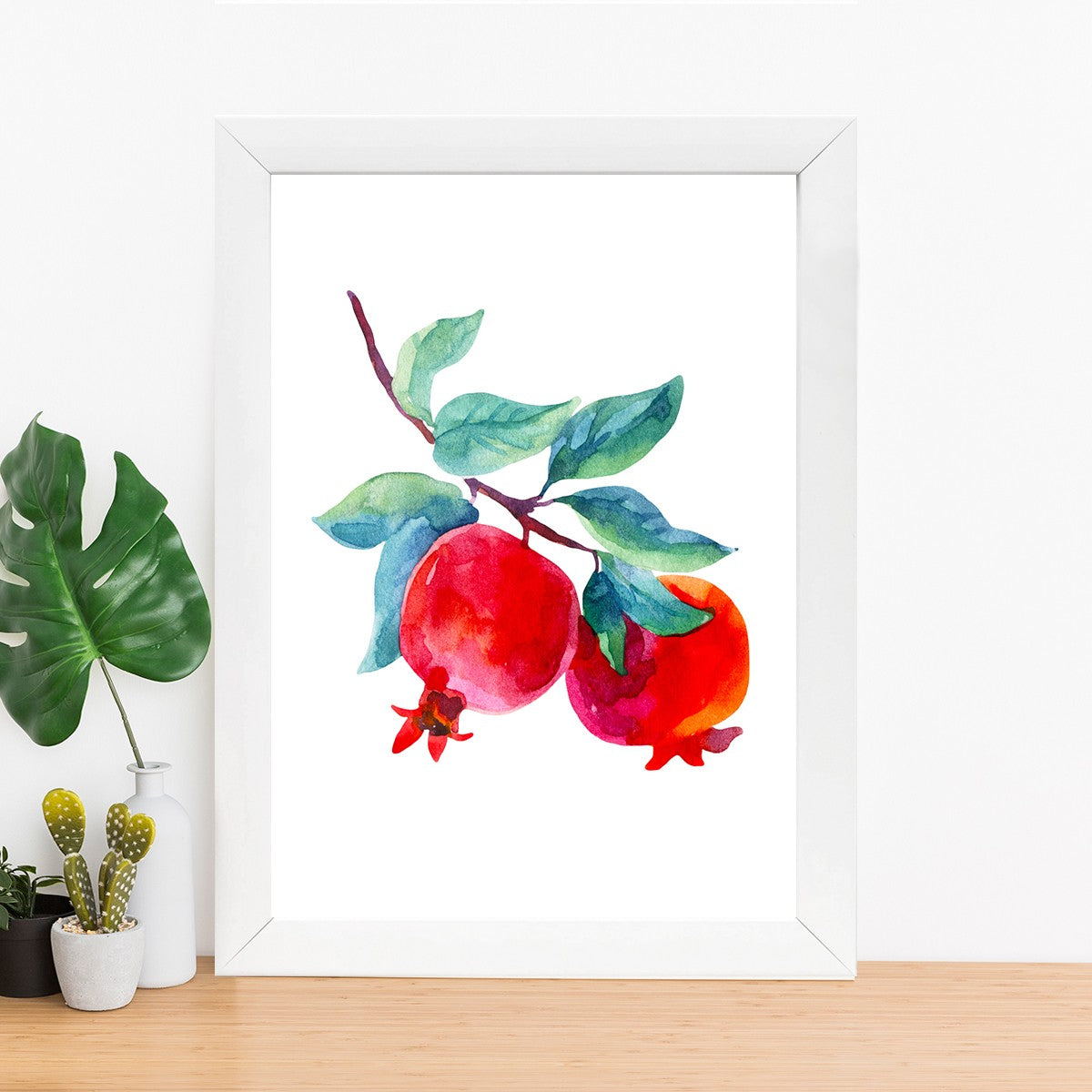 Quadro Decorativo MDF Emoldurado - Arte Multicolor 24x29cm com Moldura de Madeira 2cm