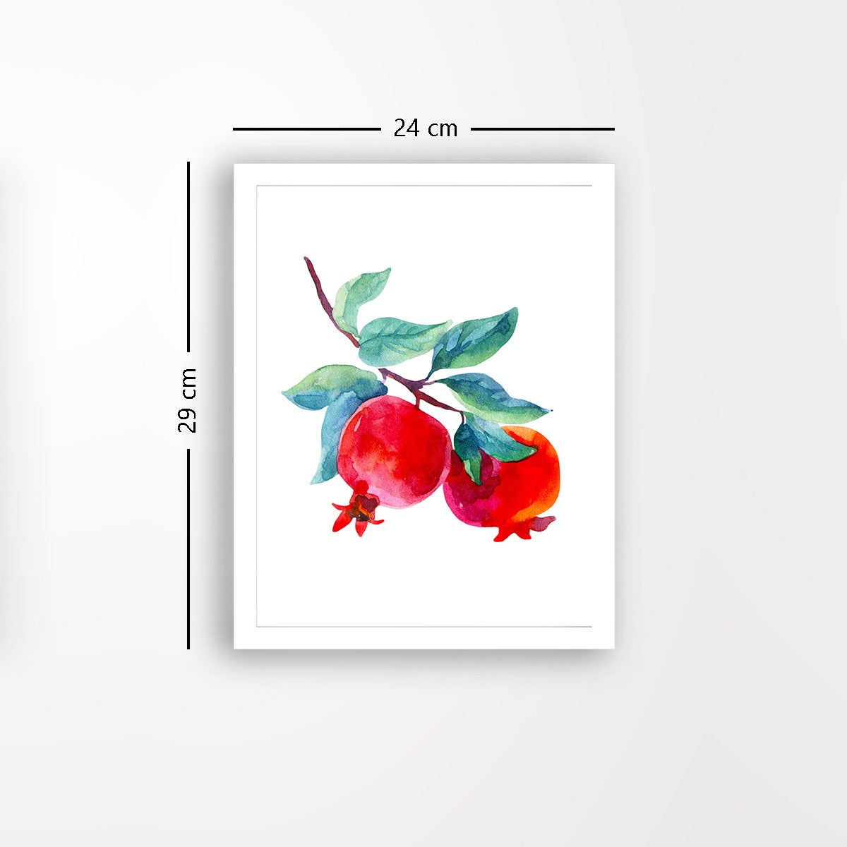 Quadro Decorativo MDF Emoldurado - Arte Multicolor 24x29cm com Moldura de Madeira 2cm