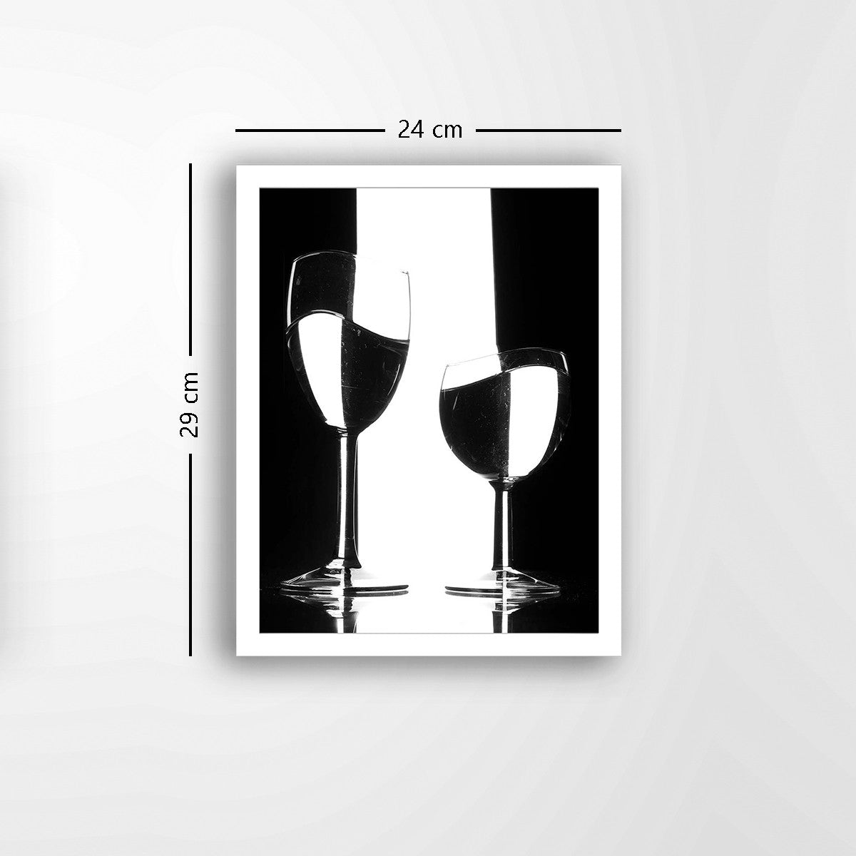 Quadro Decorativo MDF Emoldurado - Arte Multicolor 24x29cm com Moldura de Madeira 2cm