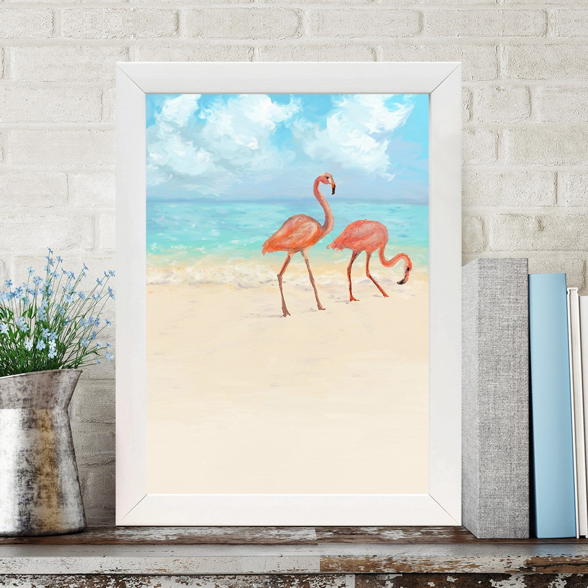 Quadro Decorativo MDF Emoldurado - Arte Multicolor 24x29cm com Moldura de Madeira 2cm