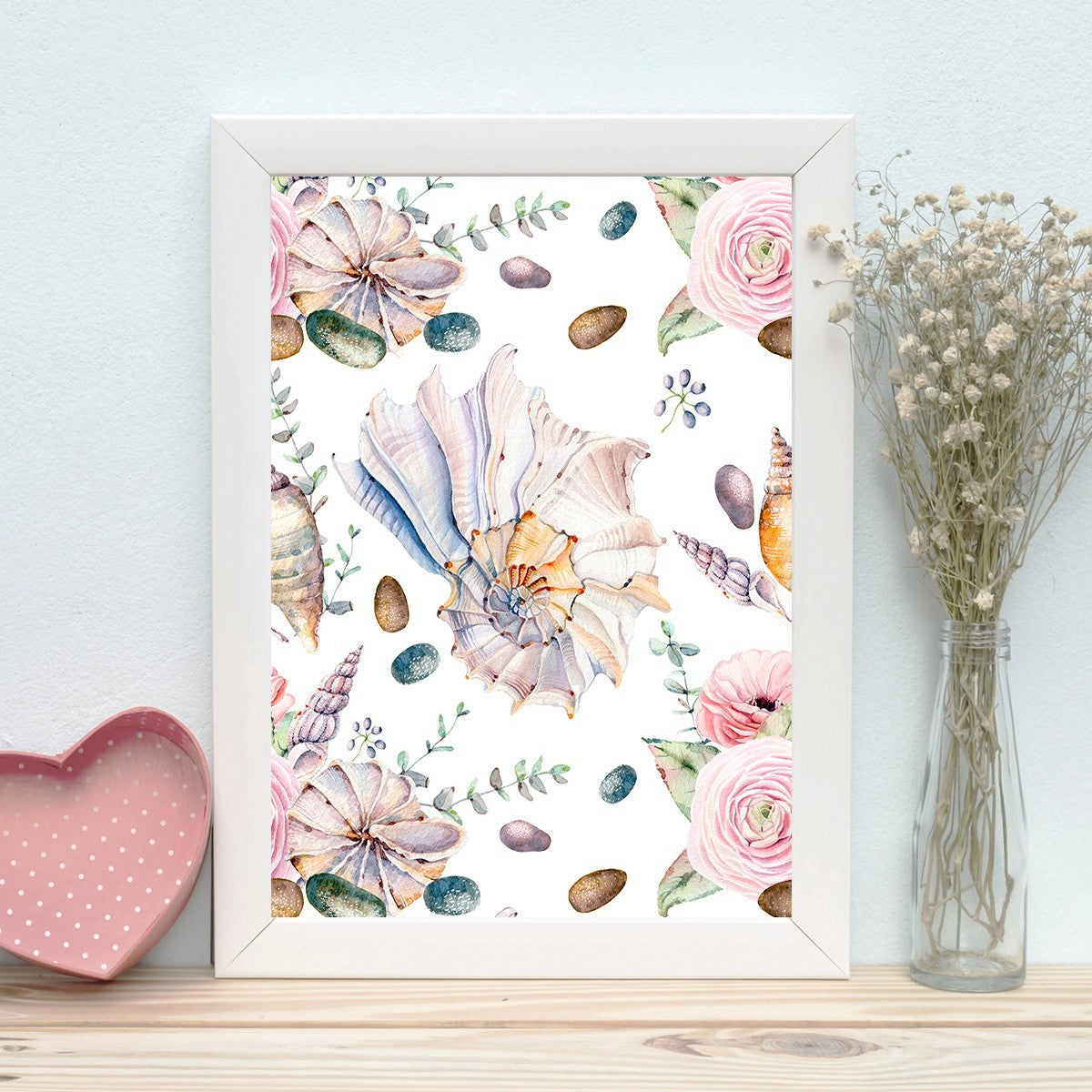 Quadro Decorativo MDF Emoldurado - Arte Multicolor 24x29cm com Moldura de Madeira 2cm