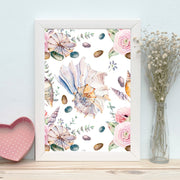 Quadro Decorativo MDF Emoldurado - Arte Multicolor 24x29cm com Moldura de Madeira 2cm