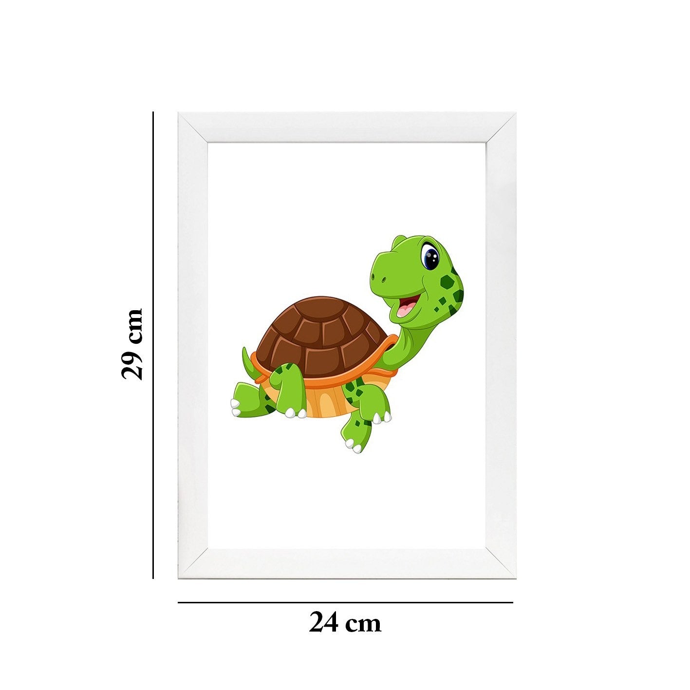 Quadro Decorativo MDF Emoldurado - Arte Multicolor 24x29cm com Moldura de Madeira 2cm