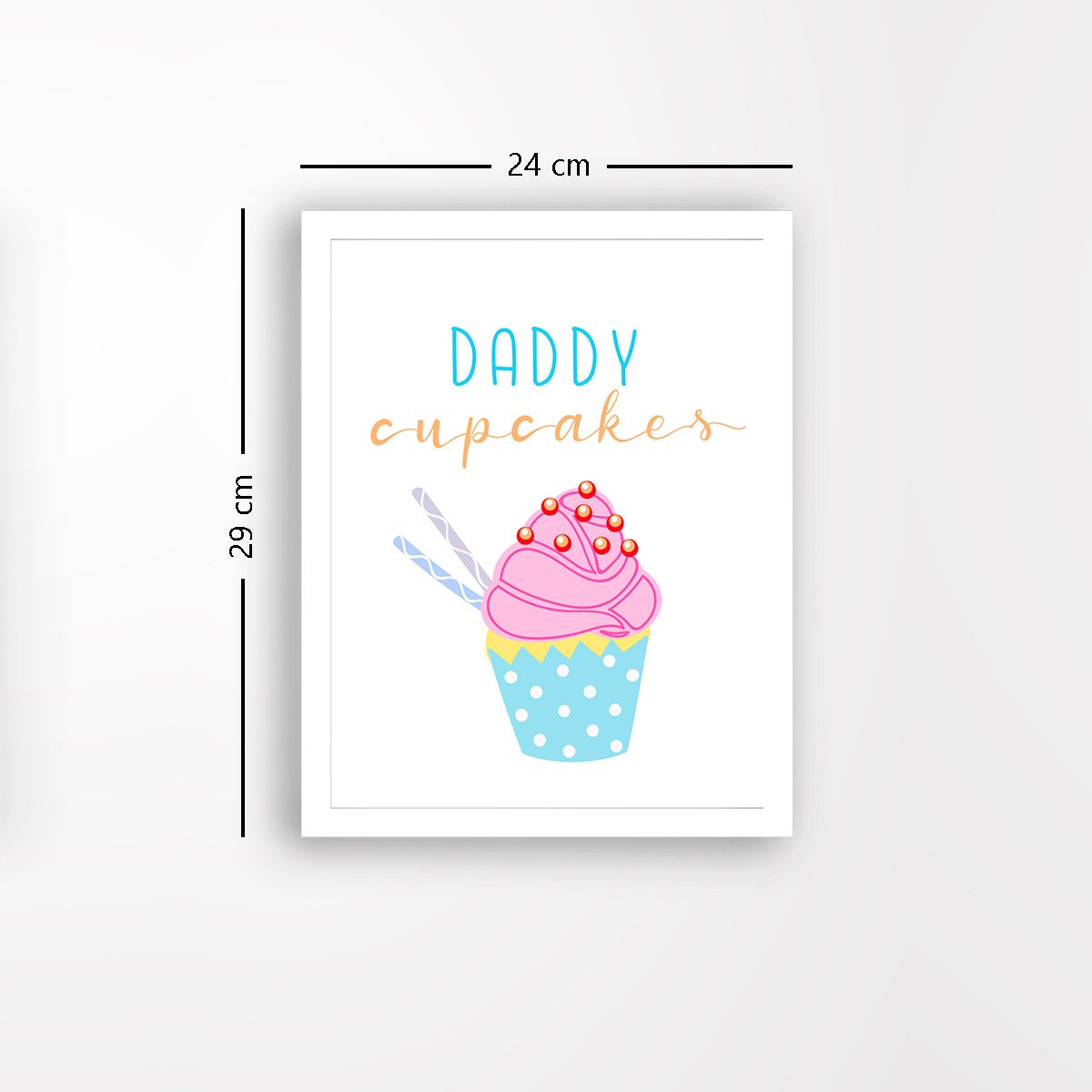 Quadro Decorativo MDF Emoldurado - Arte Multicolor 24x29cm com Moldura de Madeira 2cm