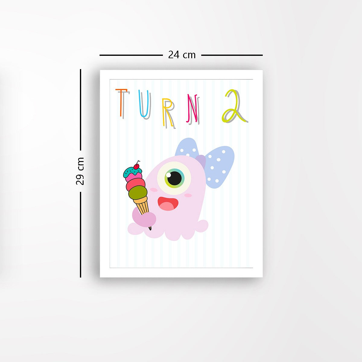 Quadro Decorativo MDF Emoldurado - Arte Multicolor 24x29cm com Moldura de Madeira 2cm