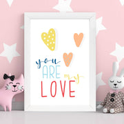 Quadro Decorativo MDF Emoldurado - Arte Multicolor 24x29cm com Moldura de Madeira 2cm