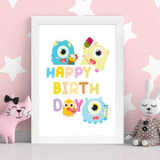 Quadro Decorativo MDF Emoldurado - Arte Multicolor 24x29cm com Moldura de Madeira 2cm