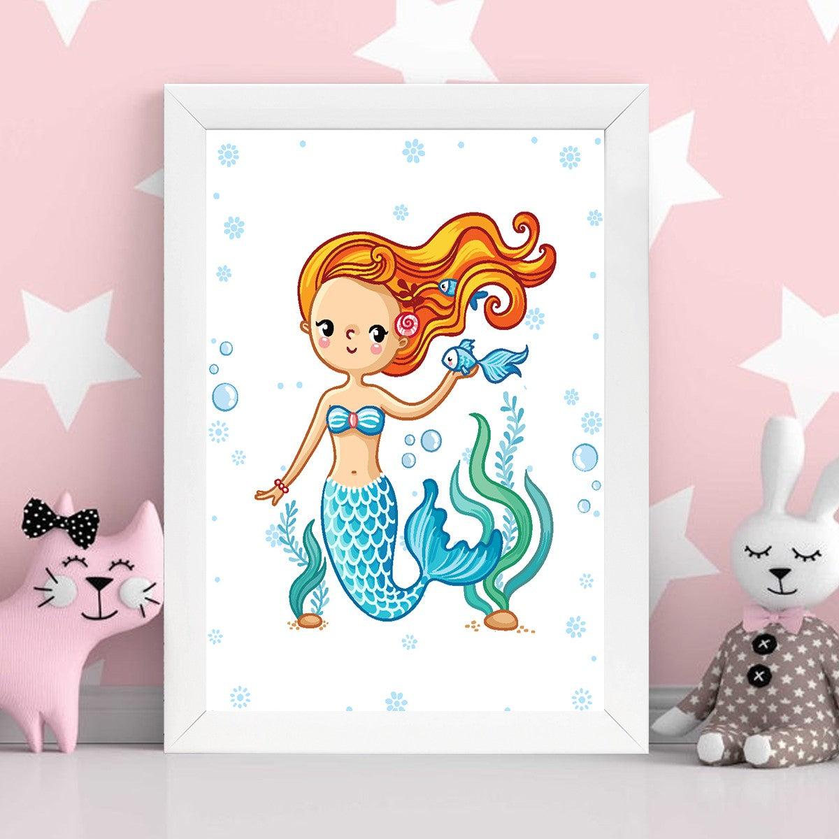 Quadro Decorativo MDF Emoldurado - Arte Multicolor 24x29cm com Moldura de Madeira 2cm