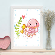 Quadro Decorativo MDF Emoldurado - Arte Multicolor 24x29cm com Moldura de Madeira 2cm