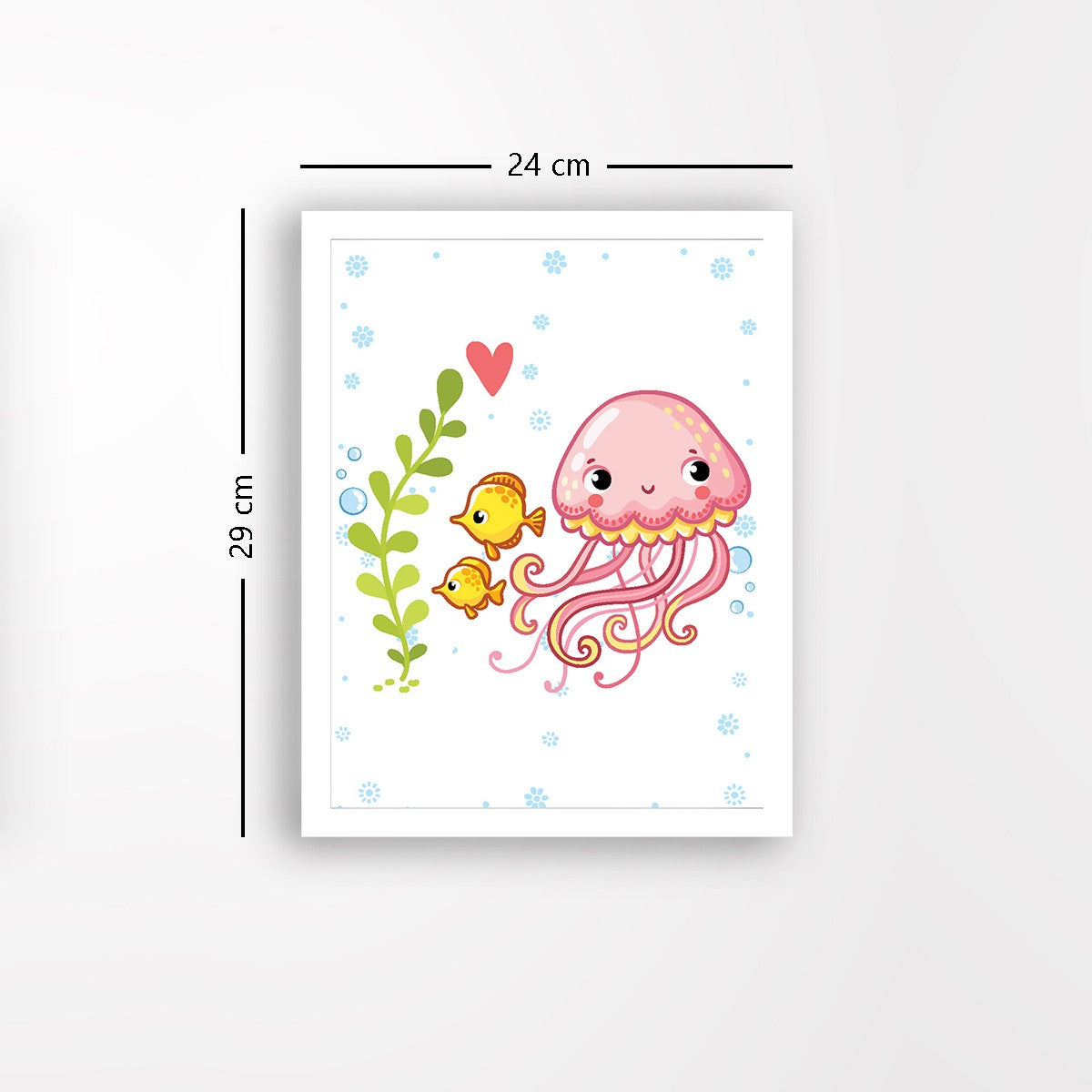 Quadro Decorativo MDF Emoldurado - Arte Multicolor 24x29cm com Moldura de Madeira 2cm