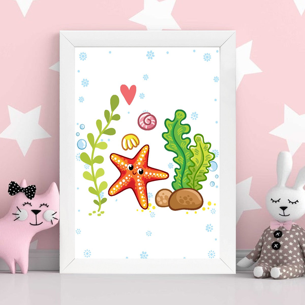 Quadro Decorativo MDF Emoldurado - Arte Multicolor 24x29cm com Moldura de Madeira 2cm