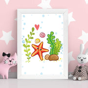 Quadro Decorativo MDF Emoldurado - Arte Multicolor 24x29cm com Moldura de Madeira 2cm