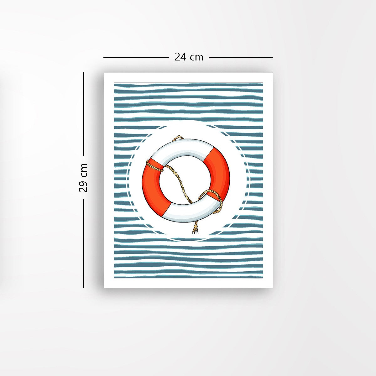 Quadro Decorativo MDF Emoldurado - Arte Multicolor 24x29cm com Moldura de Madeira 2cm