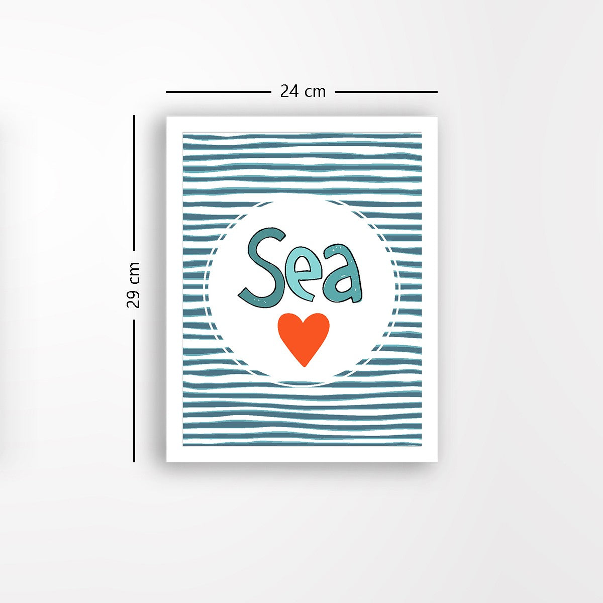 Quadro Decorativo MDF Emoldurado - Arte Multicolor 24x29cm com Moldura de Madeira 2cm