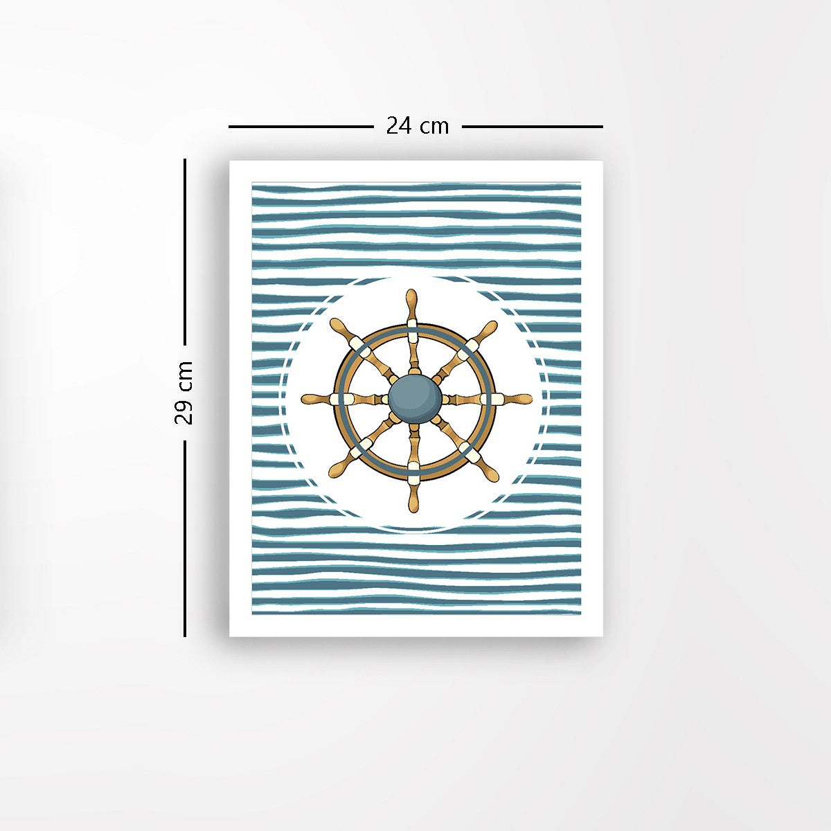 Quadro Decorativo MDF Emoldurado - Arte Multicolor 24x29cm com Moldura de Madeira 2cm