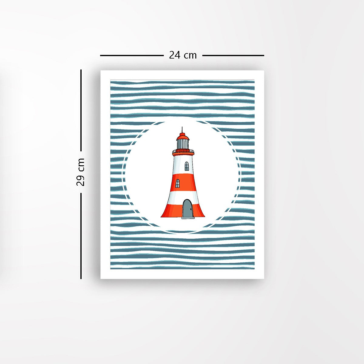 Quadro Decorativo MDF Emoldurado - Arte Multicolor 24x29cm com Moldura de Madeira 2cm