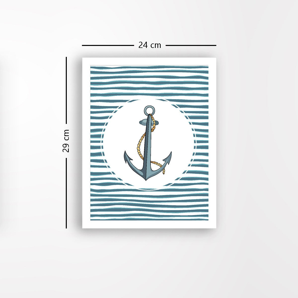 Quadro Decorativo MDF Emoldurado - Arte Multicolor 24x29cm com Moldura de Madeira 2cm