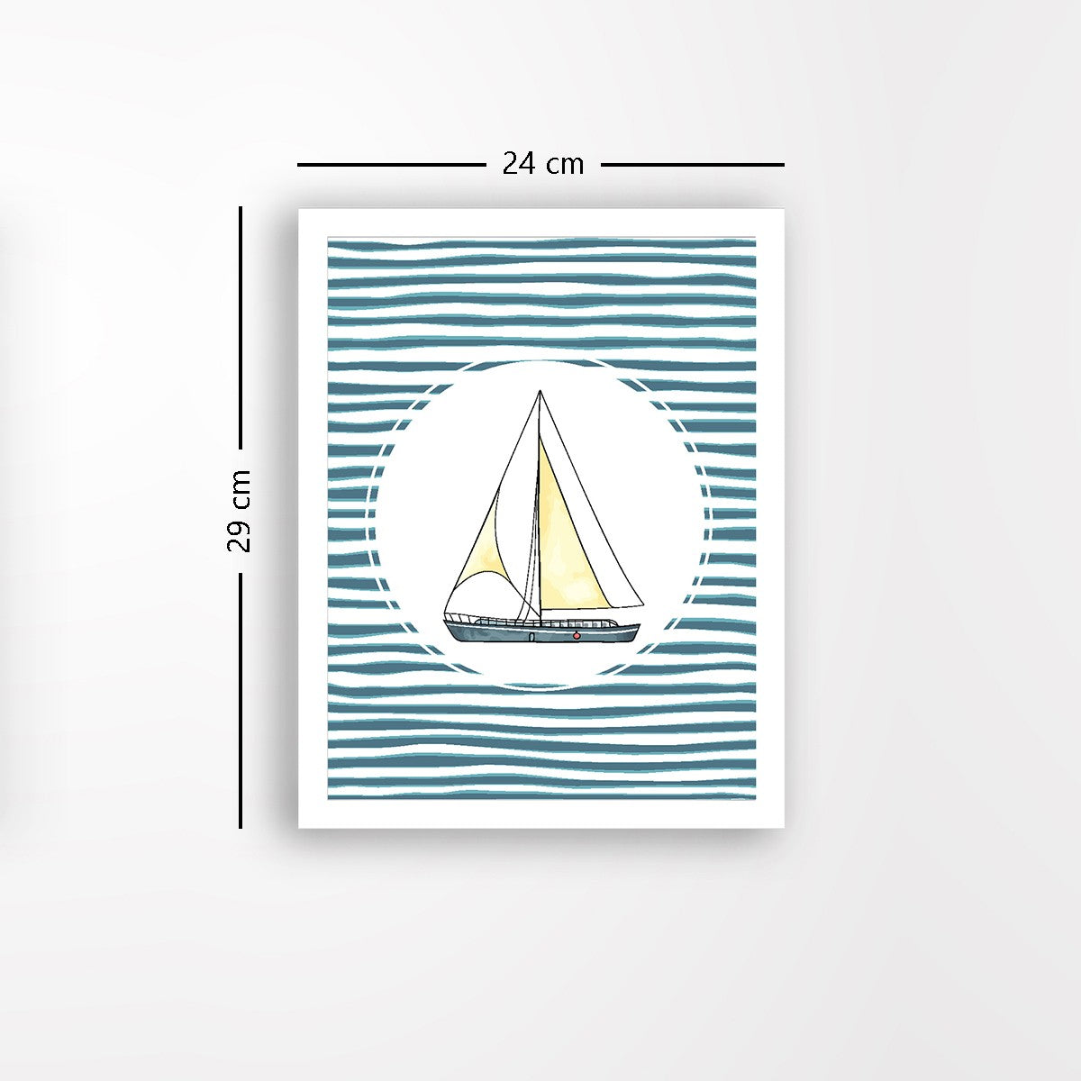 Quadro Decorativo MDF Emoldurado - Arte Multicolor 24x29cm com Moldura de Madeira 2cm