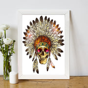 Quadro Decorativo MDF Emoldurado - Arte Multicolor 24x29cm com Moldura de Madeira 2cm