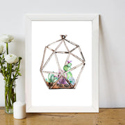 Quadro Decorativo MDF Emoldurado - Arte Multicolor 24x29cm com Moldura de Madeira 2cm