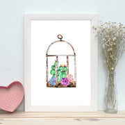 Quadro Decorativo MDF Emoldurado - Arte Multicolor 24x29cm com Moldura de Madeira 2cm