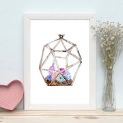 Quadro Decorativo MDF Emoldurado - Arte Multicolor 24x29cm com Moldura de Madeira 2cm