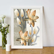 Quadro Decorativo MDF Emoldurado - Arte Multicolor 24x29cm com Moldura de Madeira 2cm