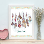 Quadro Decorativo MDF Emoldurado - Arte Multicolor 24x29cm com Moldura de Madeira 2cm