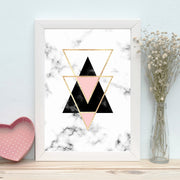 Quadro Decorativo MDF Emoldurado - Arte Multicolor 24x29cm com Moldura de Madeira 2cm