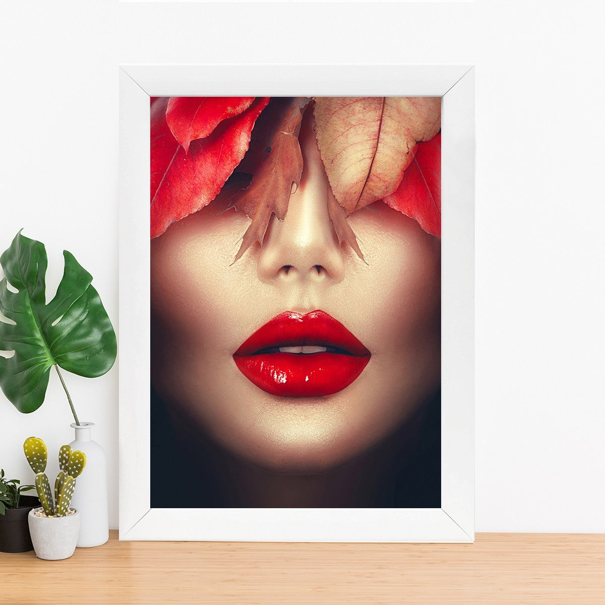 Quadro Decorativo MDF Emoldurado - Arte Multicolor 24x29cm com Moldura de Madeira 2cm