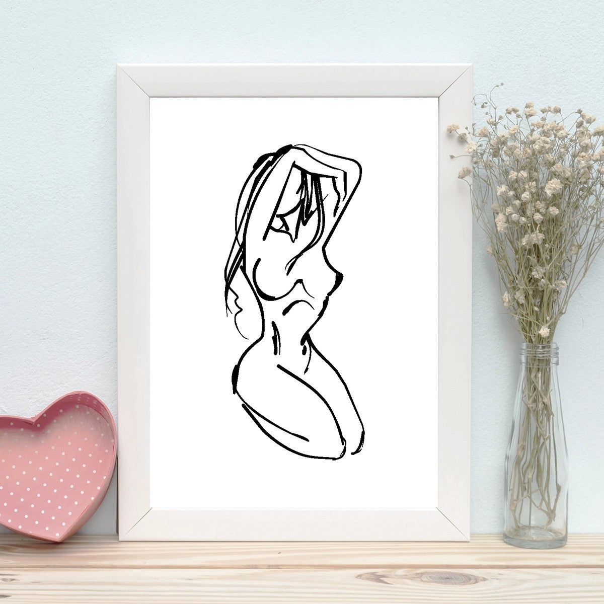 Quadro Decorativo MDF Emoldurado - Arte Multicolor 24x29cm com Moldura de Madeira 2cm