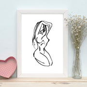 Quadro Decorativo MDF Emoldurado - Arte Multicolor 24x29cm com Moldura de Madeira 2cm