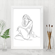 Quadro Decorativo MDF Emoldurado - Arte Multicolor 24x29cm com Moldura de Madeira 2cm