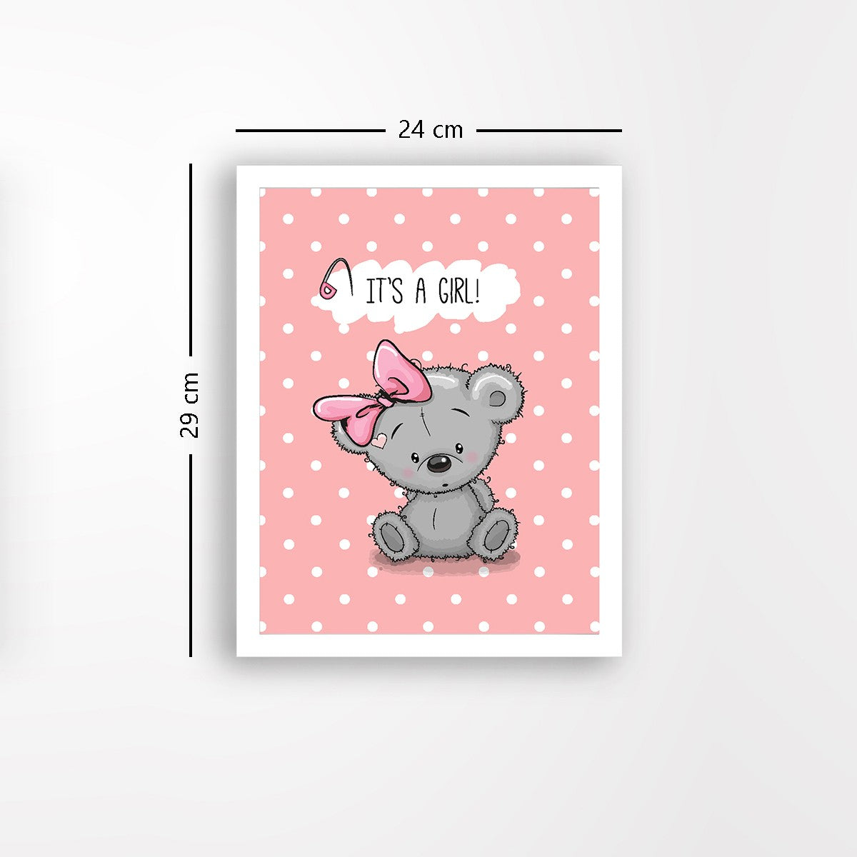 Quadro Decorativo MDF Emoldurado - Arte Multicolor 24x29cm com Moldura de Madeira 2cm