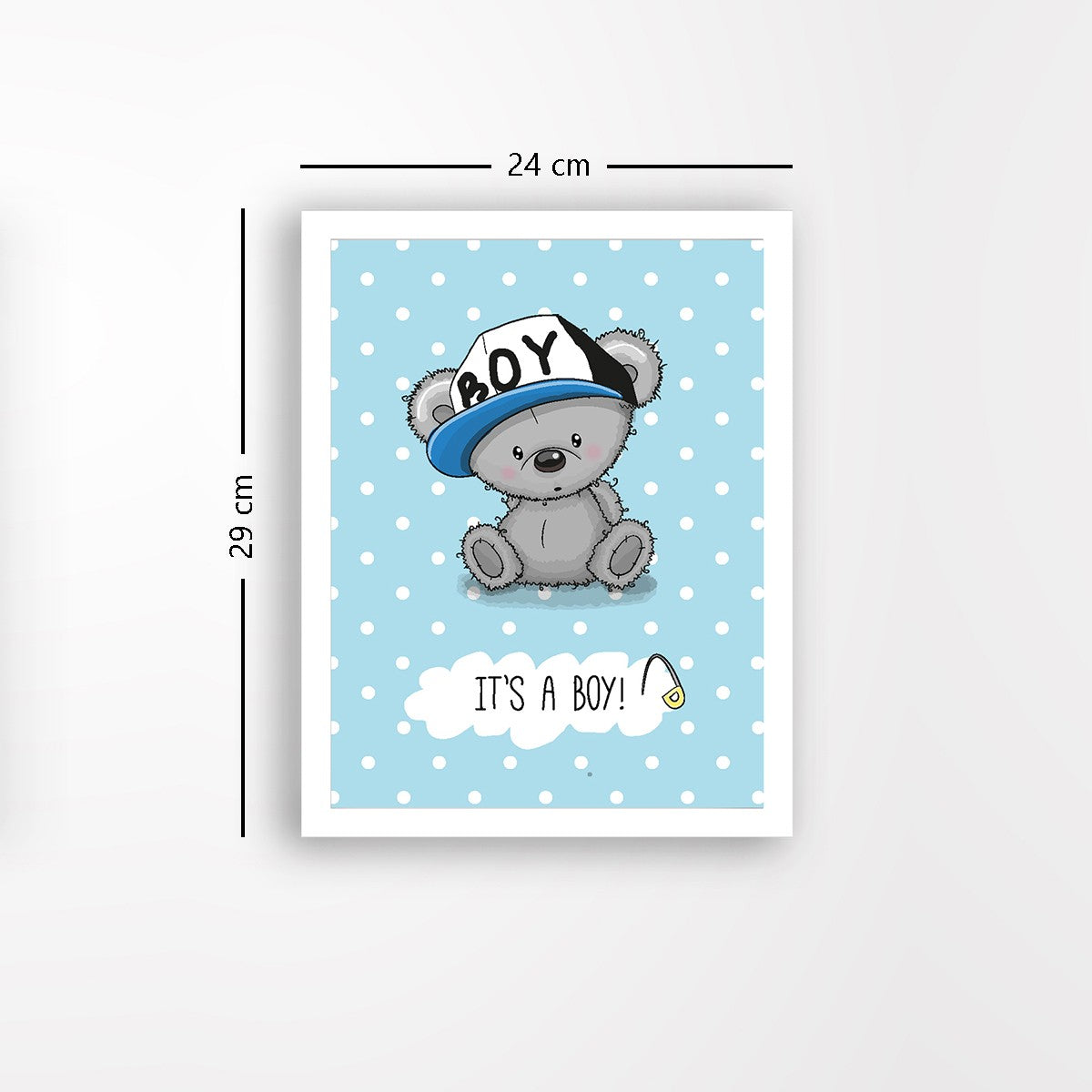 Quadro Decorativo MDF Emoldurado - Arte Multicolor 24x29cm com Moldura de Madeira 2cm