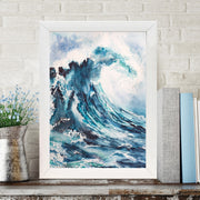 Quadro Decorativo MDF Emoldurado - Arte Multicolor 24x29cm com Moldura de Madeira 2cm