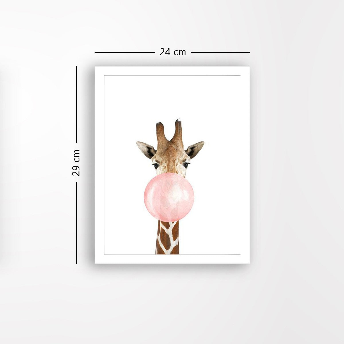 Quadro Decorativo MDF Emoldurado - Arte Multicolor 24x29cm com Moldura de Madeira 2cm